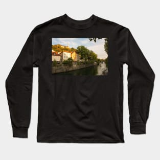 Ljubljanici River in Ljubljana, Slovenia Long Sleeve T-Shirt